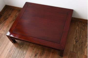 アンティーク家具　和製アンティーク　漆の美しい総欅材の大きな座卓