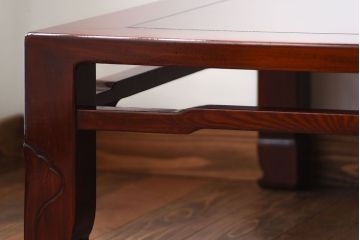 アンティーク家具　和製アンティーク　漆の美しい総欅材の大きな座卓