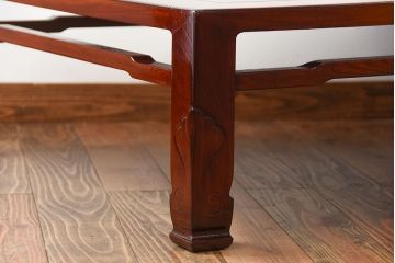 アンティーク家具　和製アンティーク　漆の美しい総欅材の大きな座卓