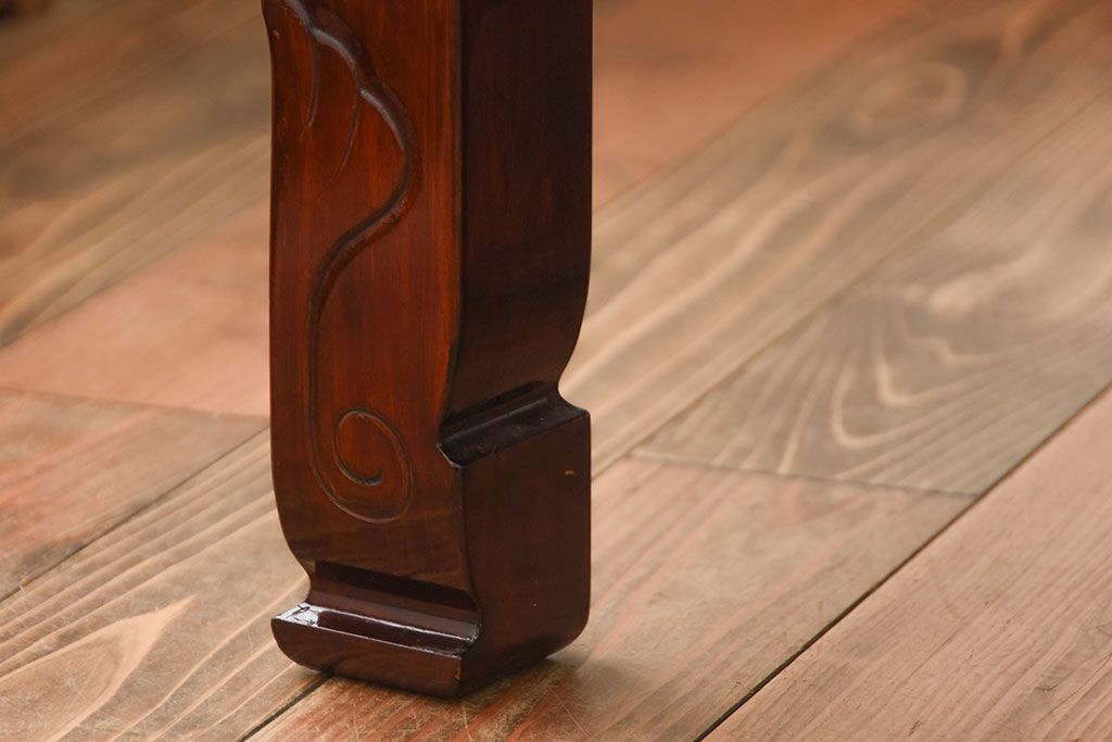 アンティーク家具　和製アンティーク　漆の美しい総欅材の大きな座卓