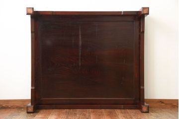 アンティーク家具　和製アンティーク　漆の美しい総欅材の大きな座卓