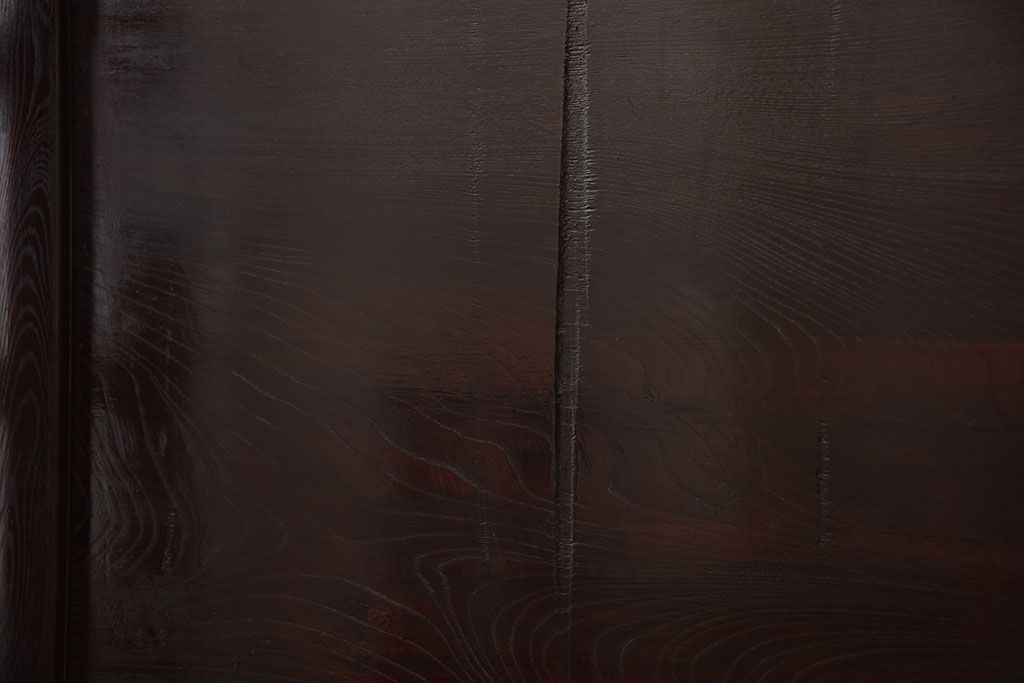 アンティーク家具　和製アンティーク　漆の美しい総欅材の大きな座卓