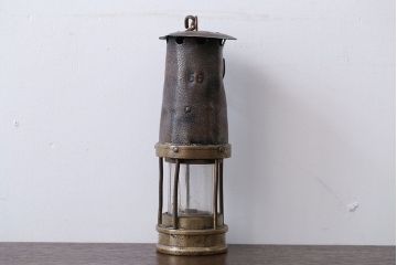 アンティーク雑貨　イギリスアンティーク　DAVIS KIRKBY社製　Miners Mining Lamp(安全灯・ランプ)