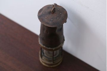 アンティーク雑貨　イギリスアンティーク　DAVIS KIRKBY社製　Miners Mining Lamp(安全灯・ランプ)