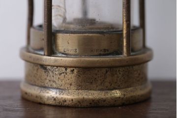 アンティーク雑貨　イギリスアンティーク　DAVIS KIRKBY社製　Miners Mining Lamp(安全灯・ランプ)