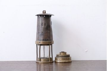 アンティーク雑貨　イギリスアンティーク　DAVIS KIRKBY社製　Miners Mining Lamp(安全灯・ランプ)