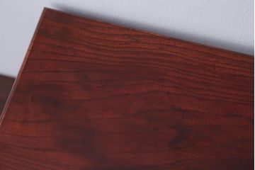 アンティーク雑貨　古民具・骨董　総欅材の漆が美しい花台ととても小さな桑材の花台のセット