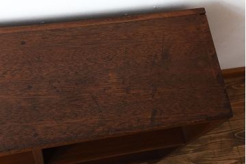 アンティーク家具　アンティーク　ブックラック付き!古い木製のマス目本棚(1)