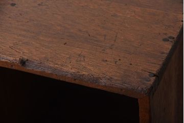 アンティーク家具　アンティーク　ブックラック付き!古い木製のマス目本棚(2)