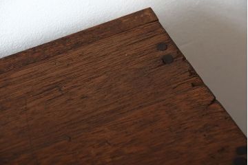 アンティーク家具　アンティーク　ブックラック付き!古い木製のマス目本棚(2)