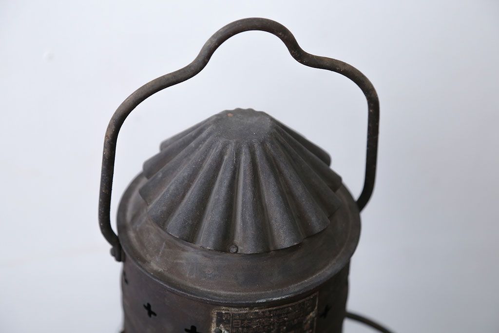 アンティーク雑貨　昭和レトロ　日本船燈株式会社製　アンティークランプ