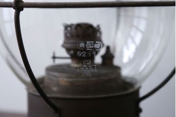 アンティーク雑貨　昭和レトロ　日本船燈株式会社製　アンティークランプ