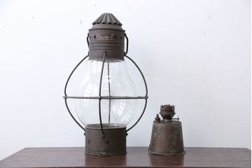アンティーク雑貨　昭和レトロ　日本船燈株式会社製　アンティークランプ