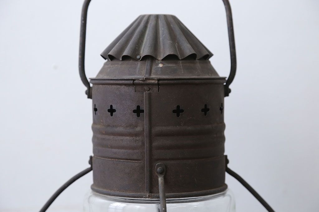 アンティーク雑貨　昭和レトロ　日本船燈株式会社製　アンティークランプ