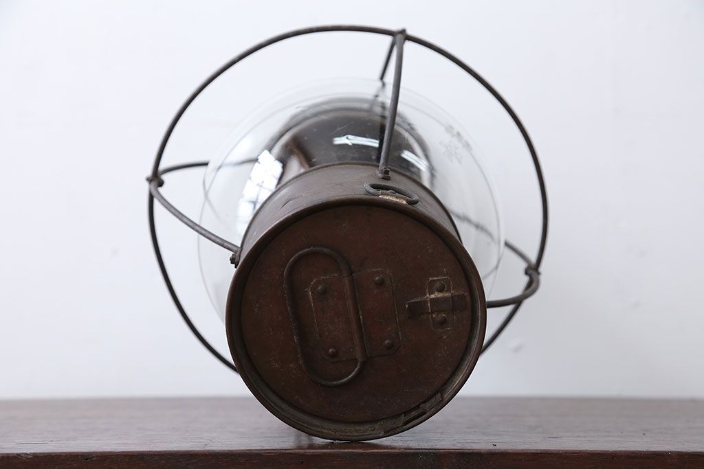 アンティーク雑貨　昭和レトロ　日本船燈株式会社製　アンティークランプ