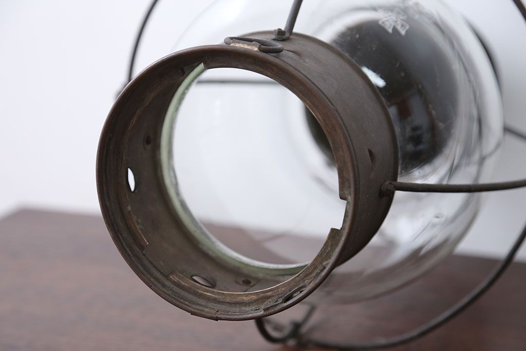 アンティーク雑貨　昭和レトロ　日本船燈株式会社製　アンティークランプ