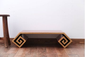 アンティーク雑貨　古民具・骨董　根来塗の大きなアンティーク花台