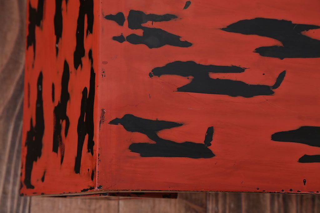 アンティーク雑貨　古民具・骨董　根来塗の大きなアンティーク花台