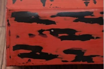 アンティーク雑貨　古民具・骨董　根来塗の大きなアンティーク花台