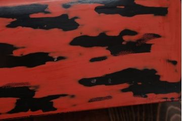 アンティーク雑貨　古民具・骨董　根来塗の大きなアンティーク花台