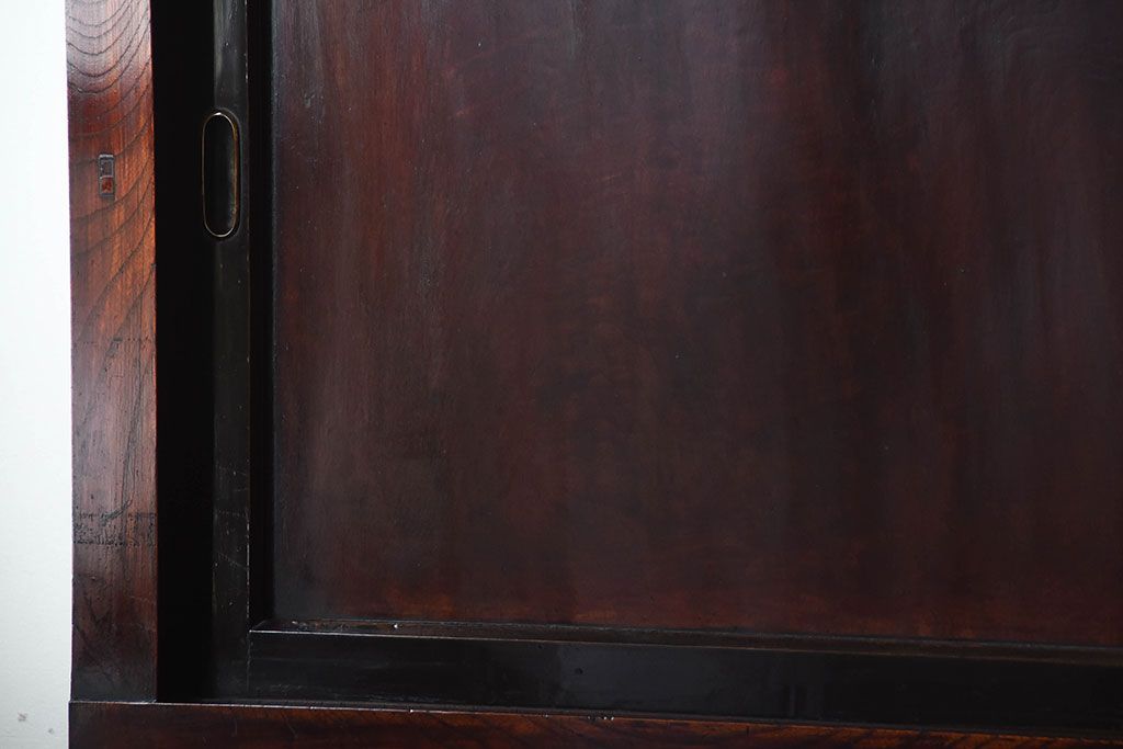 アンティーク家具　古民具・骨董　前面欅材!米沢地方の味わい深い水屋箪笥