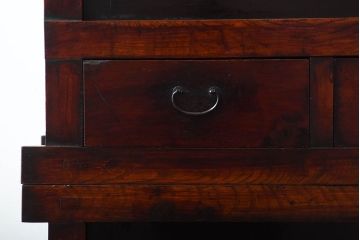 アンティーク家具　古民具・骨董　前面欅材!米沢地方の味わい深い水屋箪笥