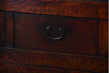 アンティーク家具　古民具・骨董　前面欅材!米沢地方の味わい深い水屋箪笥