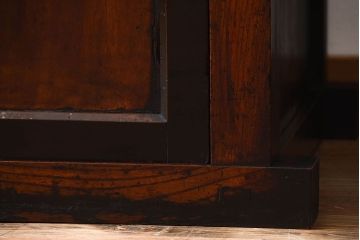 アンティーク家具　古民具・骨董　前面欅材!米沢地方の味わい深い水屋箪笥