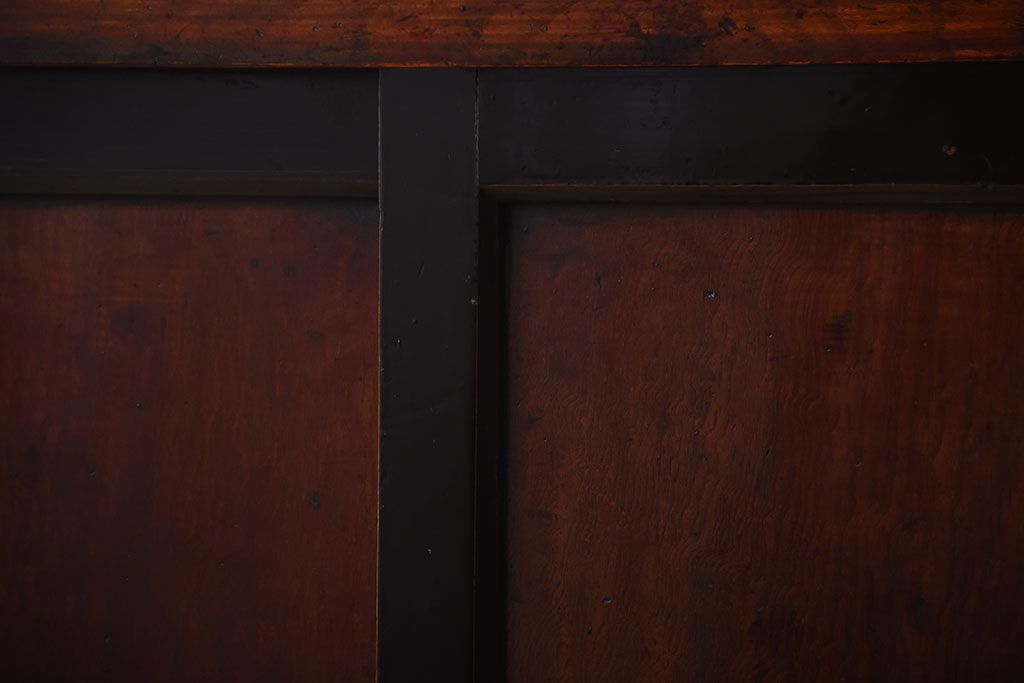 アンティーク家具　古民具・骨董　前面欅材!米沢地方の味わい深い水屋箪笥