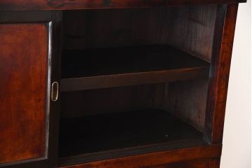 アンティーク家具　古民具・骨董　前面欅材!米沢地方の味わい深い水屋箪笥
