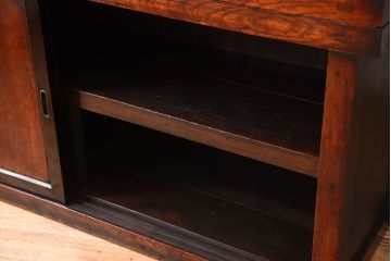 アンティーク家具　古民具・骨董　前面欅材!米沢地方の味わい深い水屋箪笥