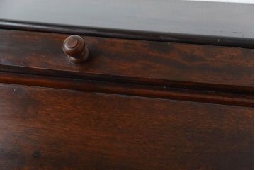 中古　松本民芸家具　H型ボールフットビューロー(定価約29万円)