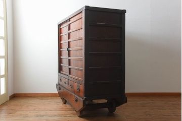 アンティーク雑貨　古民具・骨董　特大サイズ!組み立て式米沢車箪笥