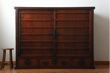 アンティーク雑貨　古民具・骨董　特大サイズ!組み立て式米沢車箪笥