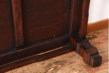 アンティーク　高級美品!彫刻が美しい唐木の大きな座卓