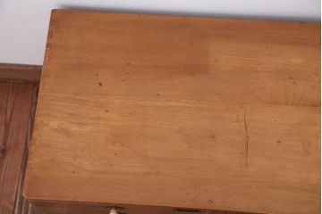 レトロ家具　昭和レトロ　古い木製のシャッター付き小引き出し