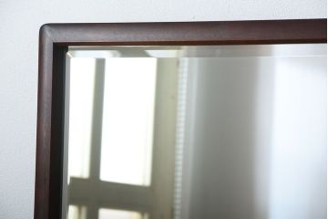 中古　北海道民芸家具　シンプルでおしゃれなドレッサー(スツール付き)