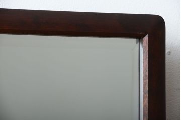中古　北海道民芸家具　シンプルでおしゃれなドレッサー(スツール付き)
