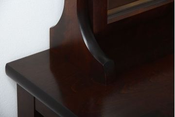 中古　北海道民芸家具　シンプルでおしゃれなドレッサー(スツール付き)