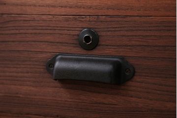 アンティーク家具　和製アンティーク　古い木製の飾り棚付き小引き出し