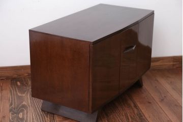 アンティーク家具　アンティーク　脚付き!古い木製の小物収納用サイドキャビネット