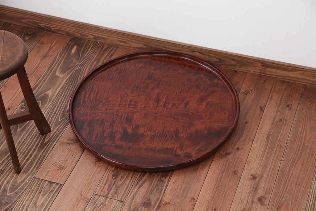 アンティーク雑貨　和製アンティーク　栃材のとても大きな古いお盆