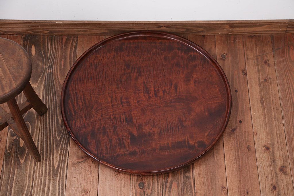 アンティーク雑貨　和製アンティーク　栃材のとても大きな古いお盆