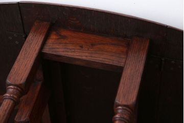 ヴィンテージ家具　イギリスビンテージ　オーク材のゲートレッグテーブル(エクステンションテーブル)