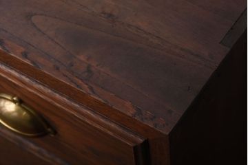 アンティーク家具　アンティーク　前面ナラ材!古い木製のチェスト