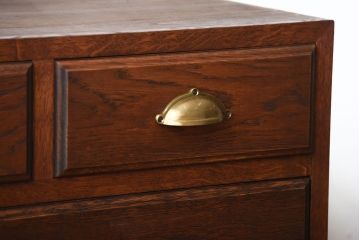 アンティーク家具　アンティーク　前面ナラ材!古い木製のチェスト