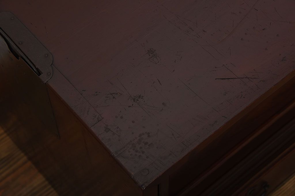 アンティーク家具　和製アンティーク　古い木製の和風なローボード