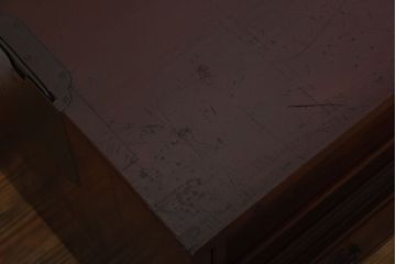 アンティーク家具　和製アンティーク　古い木製の和風なローボード