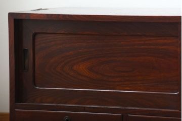 アンティーク家具　和製アンティーク　古い木製の和風なローボード