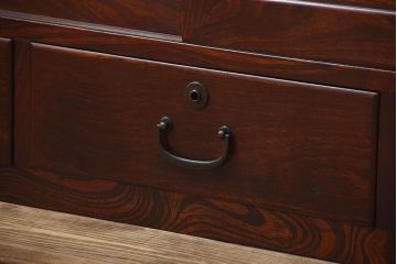 アンティーク家具　和製アンティーク　古い木製の和風なローボード